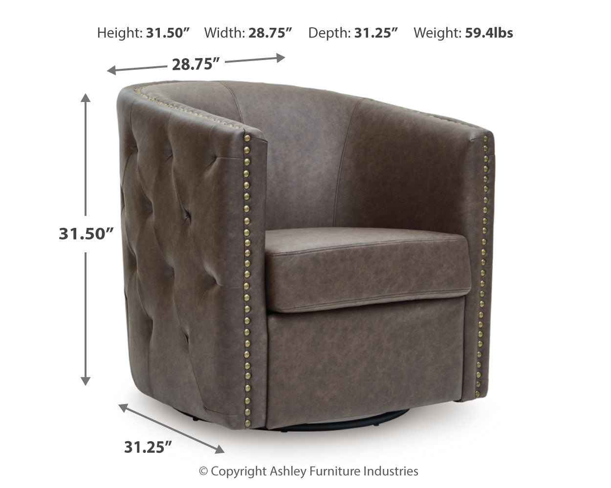 Brentlow Swivel Accent Chair