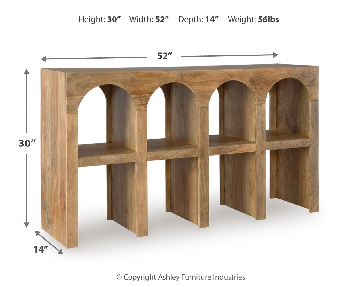 Luzmanacy Console Sofa Table