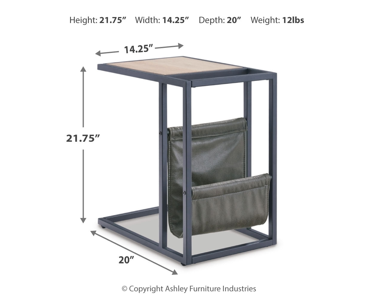 Freslowe Chairside End Table
