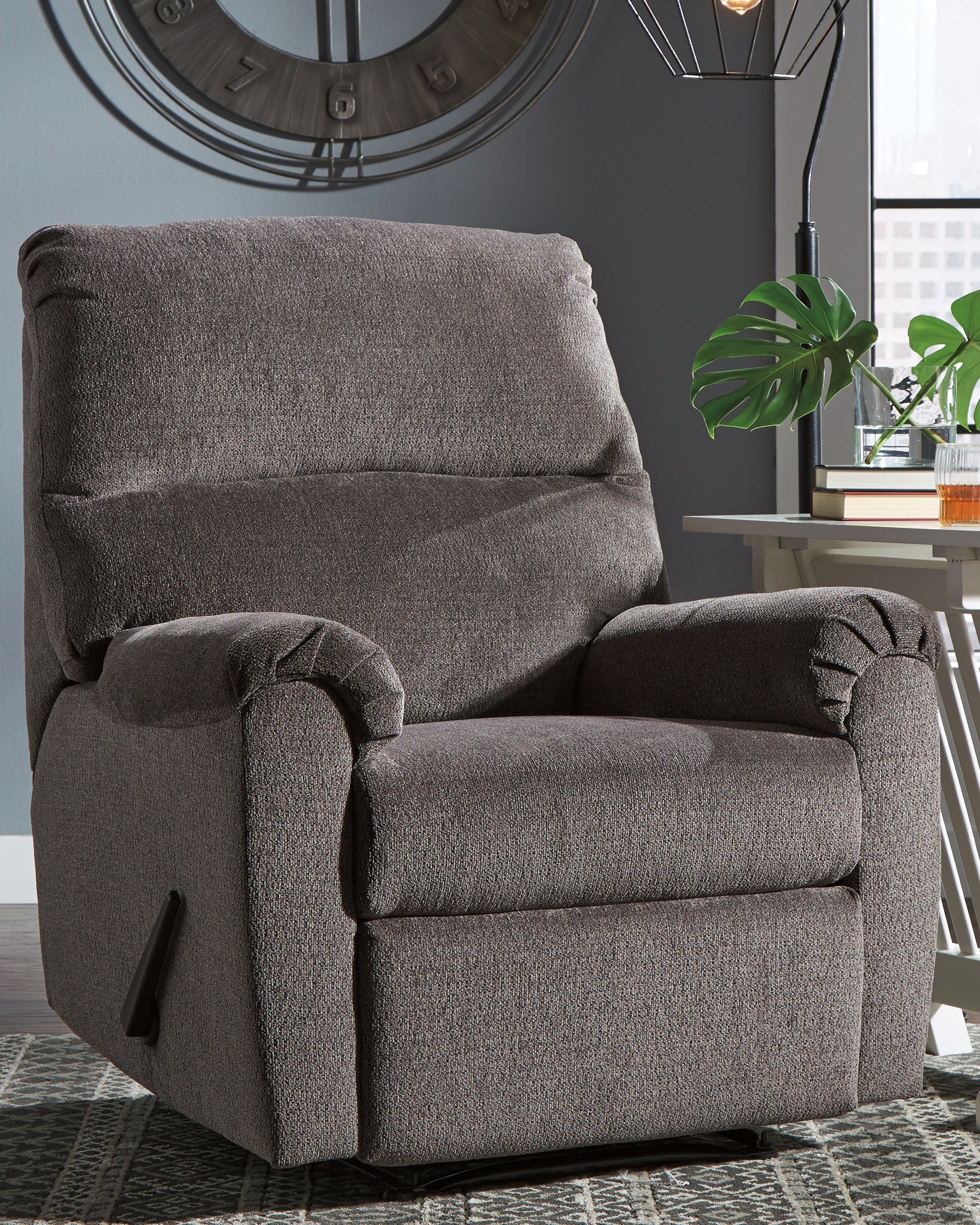 Stuart Furniture Outlet - Ashley Furniture - Nerviano Living Room - Zero Wall Recliner / Gray - 1080329
