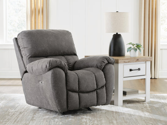 Stuart Furniture Outlet - Ashley Furniture - Bakerstein Living Room - PWR Rocker REC/ADJ Headrest - PC1250398