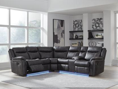 Stuart Furniture Outlet - Ashley Furniture - Sultan Meadow Sectional - 2-Piece Reclining Sectional / Carbon - PC13001S1