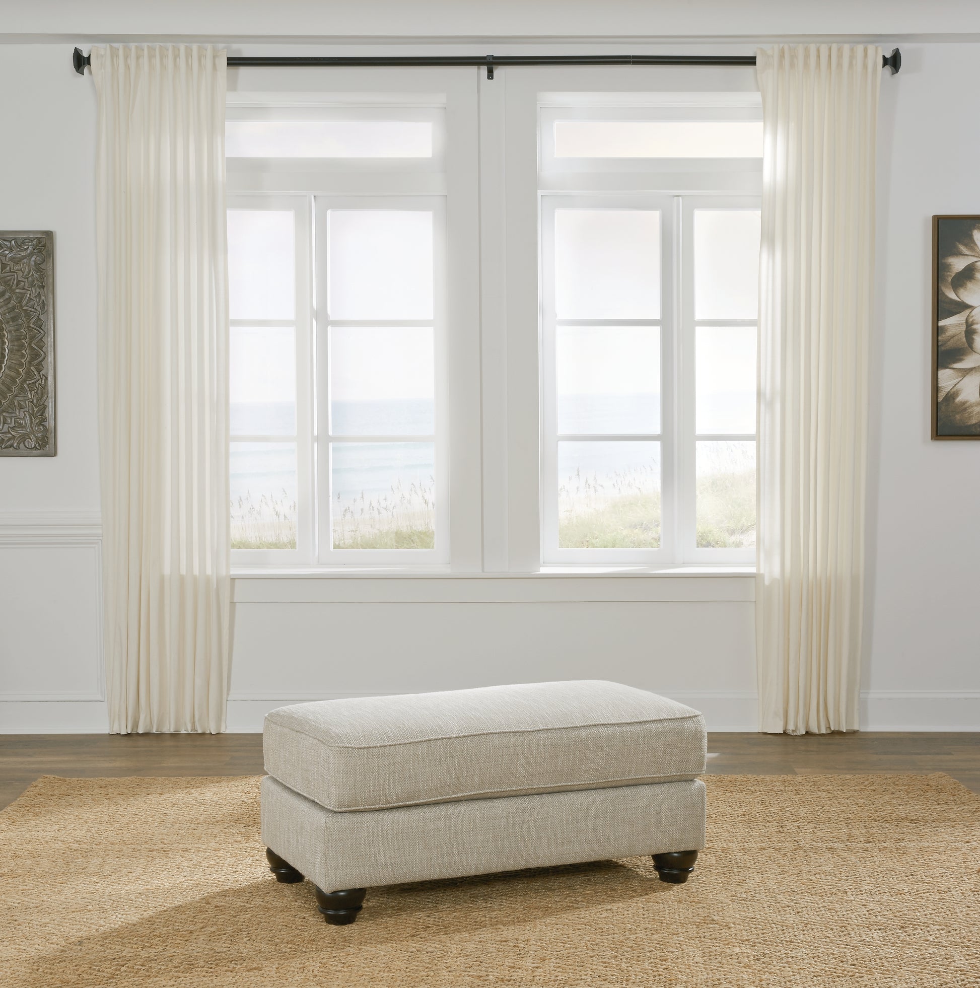 Stuart Furniture Outlet - Ashley Furniture - Asanti Living Room - Chair and a Half / Fog - 1320123