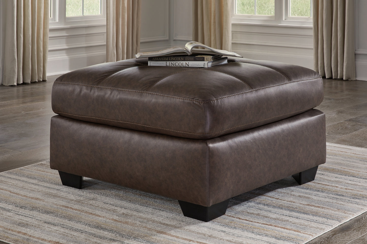 Stuart Furniture Outlet - Ashley Furniture - Barlin Mills Living Room - Oversized Accent Ottoman / Umber - 1700308