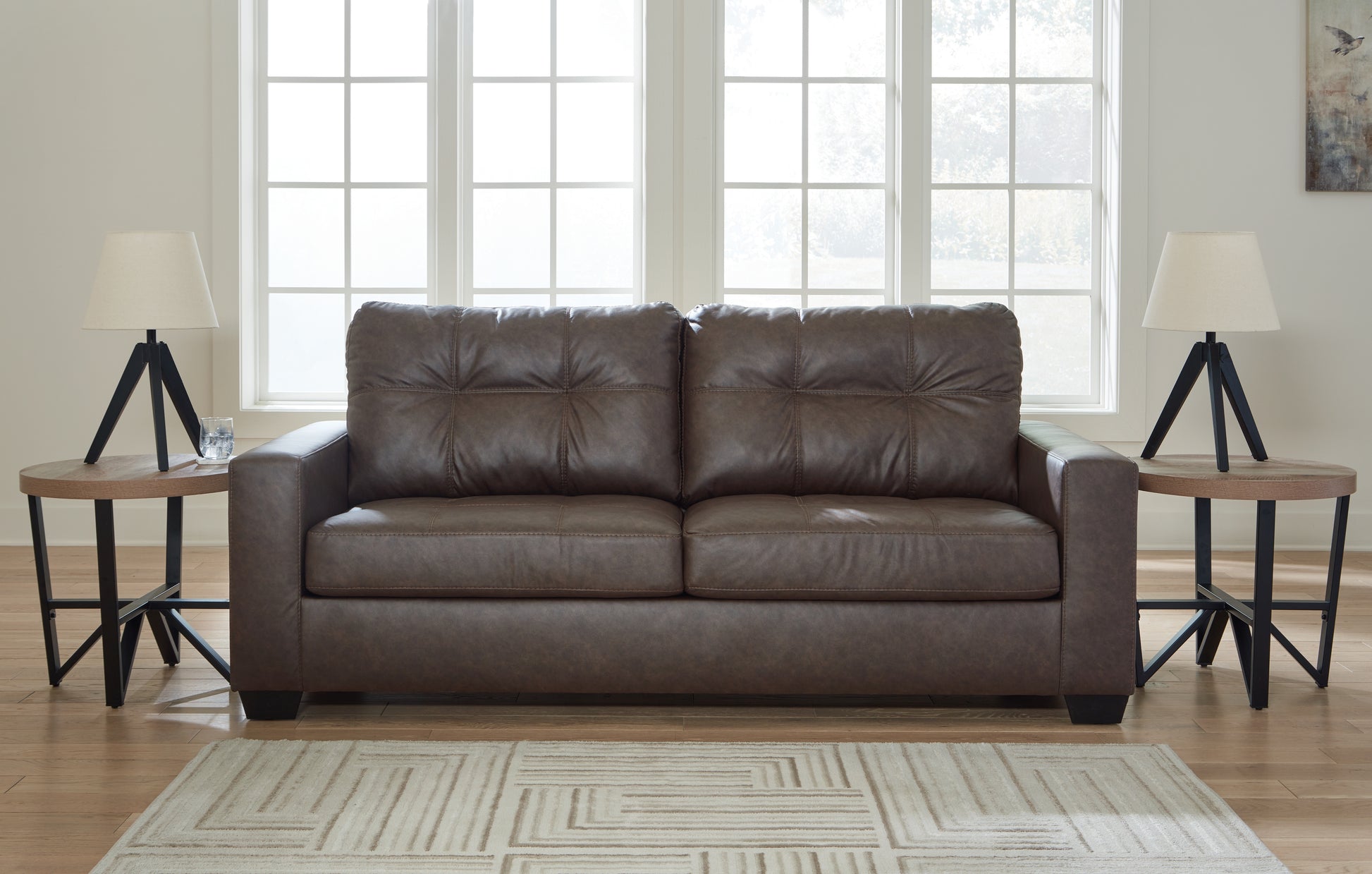 Stuart Furniture Outlet - Ashley Furniture - Barlin Mills Living Room - Oversized Accent Ottoman / Carbon - 1700408