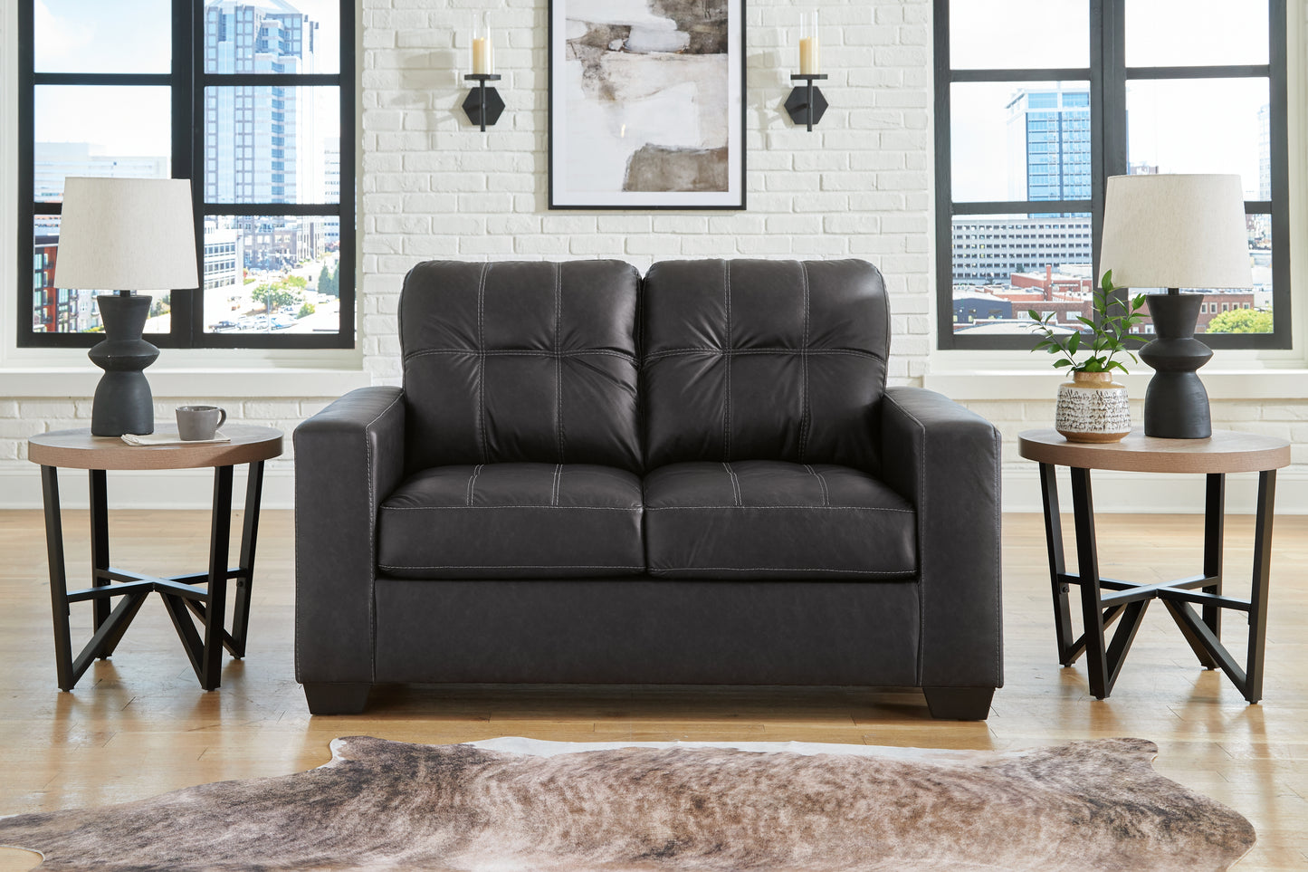 Stuart Furniture Outlet - Ashley Furniture - Barlin Mills Living Room - Loveseat / Carbon - 1700435
