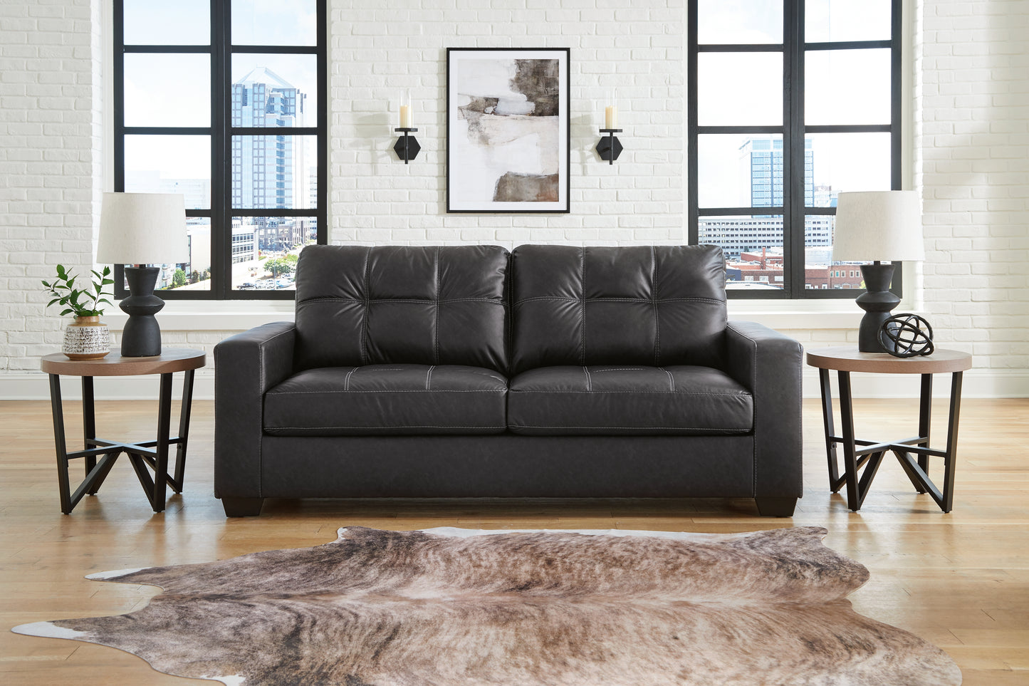 Stuart Furniture Outlet - Ashley Furniture - Barlin Mills Living Room - Sofa / Carbon - 1700438