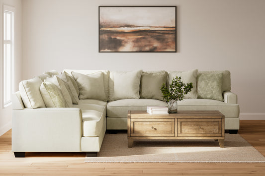 Stuart Furniture Outlet - Ashley Furniture - Rawcliffe Sectional - LAF 3-Piece Sectional / Parchment - 19604S1