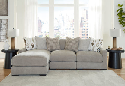 Stuart Furniture Outlet - Ashley Furniture - Aslan Court Sectional - RAF 3-Piece Sofa Sectional with Chaise / Pebble - 20305S3