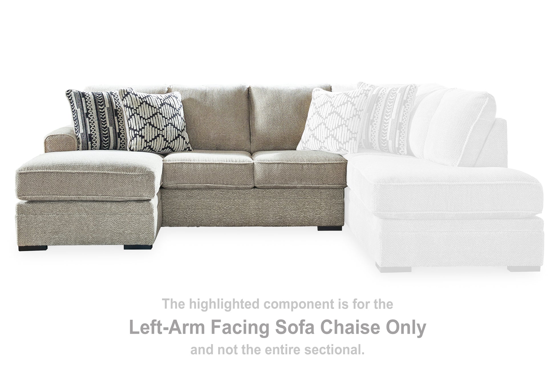 Stuart Furniture Outlet - Ashley Furniture - Calnita Sectional - RAF 2-Piece Sectional with Chaise / Sisal - 20502S2