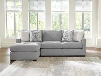 Stuart Furniture Outlet - Ashley Furniture - UrbanCrest Sectional - RAF 2-Piece Sectional with Chaise / Pewter - PC20804S2