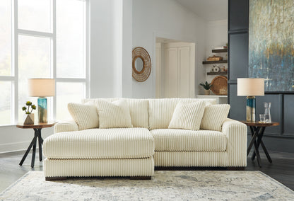 Stuart Furniture Outlet - Ashley Furniture - Lindyn Sectional - RAF 2-Piece Sectional with Chaise / Ivory - 21104S3