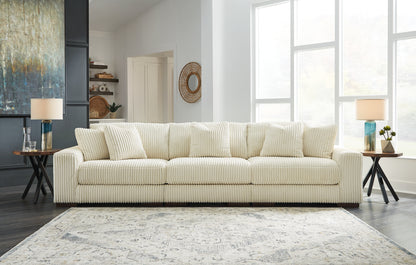 Stuart Furniture Outlet - Ashley Furniture - Lindyn Sectional - RAF 3-Piece Sectional Sofa / Ivory - 21104S14