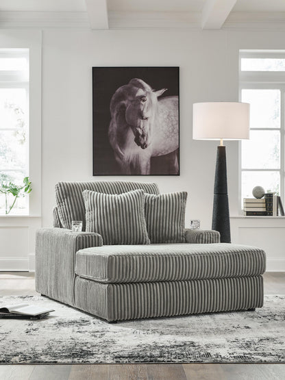 Stuart Furniture Outlet - Ashley Furniture - Lindyn Living Room - Chaise / Fog - 2110515