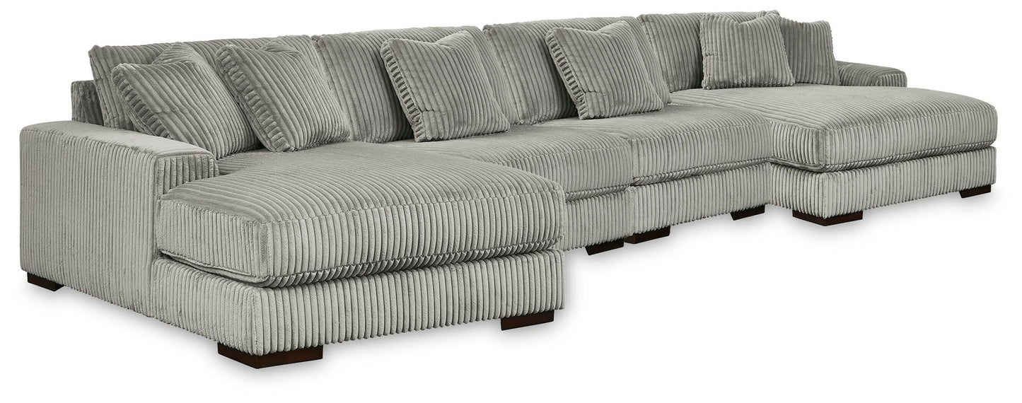 Stuart Furniture Outlet - Ashley Furniture - Lindyn 4-Piece Sectional with Double Chaise - 4-Piece Sectional with Double Chaise - 21105S20