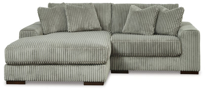 Stuart Furniture Outlet - Ashley Furniture - Lindyn Sectional - RAF 2-Piece Sectional with Chaise / Fog - 21105S3