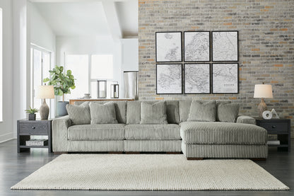 Stuart Furniture Outlet - Ashley Furniture - Lindyn Sectional - RAF 3-Piece Sectional with Chaise / Fog - 21105S9