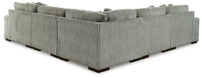 Stuart Furniture Outlet - Ashley Furniture - Lindyn Sectional - RAF 5-Piece Sectional with Chaise / Fog - 21105S7