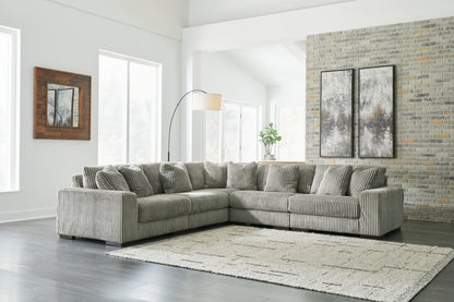 Stuart Furniture Outlet - Ashley Furniture - Lindyn Sectional - RAF 5-Piece Sectional / Fog - 21105S5