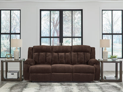 Stuart Furniture Outlet - Ashley Furniture - Observation Living Room - REC PWR Sofa w/Drop Down Table / Chocolate - PC2140699