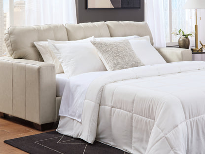 Stuart Furniture Outlet - Ashley Furniture - Santorine Living Room - Queen Sofa Sleeper / Bone - 2170839