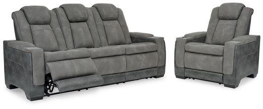 Stuart Furniture Outlet - Ashley Furniture - Next-Gen Durapella Power Reclining Sofa and Power Recliner - Power Reclining Sofa and Power Recliner - 22004U3