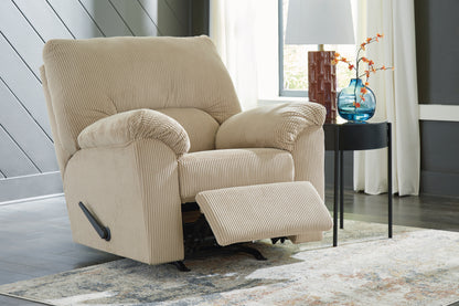 Stuart Furniture Outlet - Ashley Furniture - SimpleJoy Living Room - Rocker Recliner / Sand - 2420325