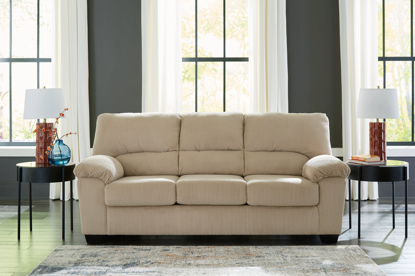 Stuart Furniture Outlet - Ashley Furniture - SimpleJoy Living Room - Sofa / Sand - 2420338