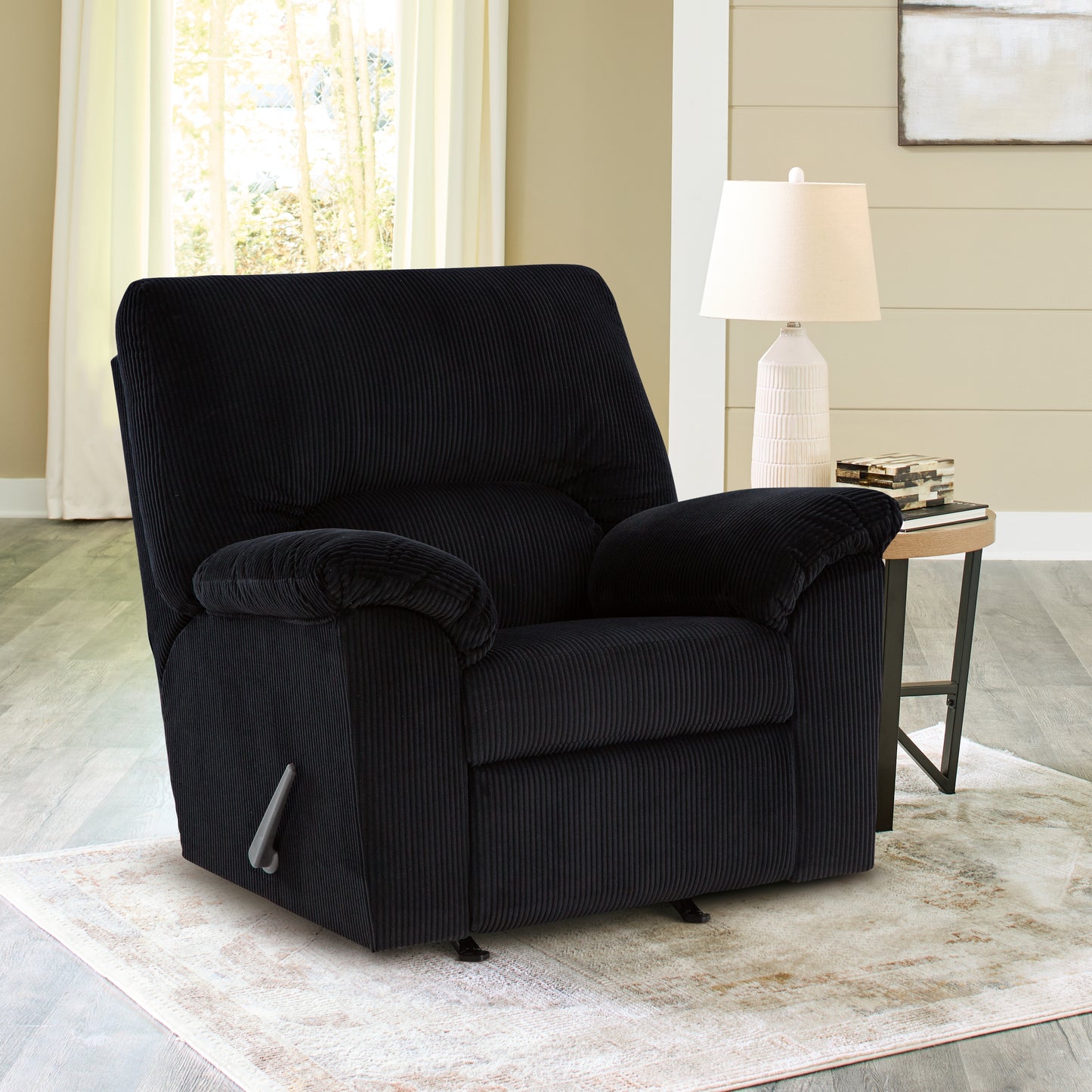 Stuart Furniture Outlet - Ashley Furniture - SimpleJoy Living Room - Rocker Recliner / Onyx - 2420425