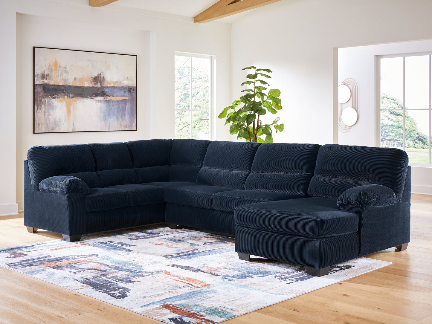 Stuart Furniture Outlet - Ashley Furniture - SimpleJoy Sectional - LAF 3-Piece Sectional with Chaise - 24205S2