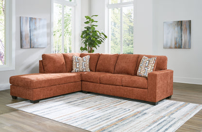 Stuart Furniture Outlet - Ashley Furniture - Aviemore Sectional - RAF 2-Piece Sectional with Chaise / Stone - 24305S1