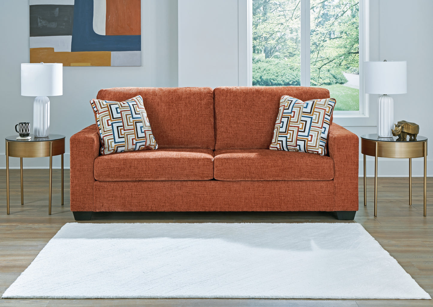 Stuart Furniture Outlet - Ashley Furniture - Aviemore Living Room - Sofa / Spice - 2430438