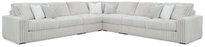 Stuart Furniture Outlet - Ashley Furniture - Stupendous Sectional - LAF 5-Piece Sectional with Chaise / Alloy - 25903S9