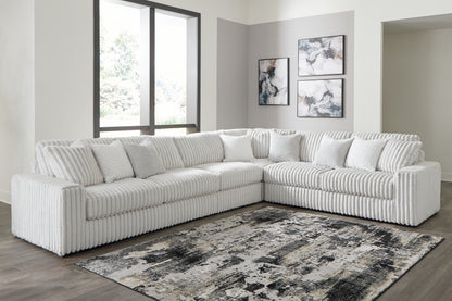 Stuart Furniture Outlet - Ashley Furniture - Stupendous Sectional - LAF 4-Piece Sectional / Alloy - 25903S2