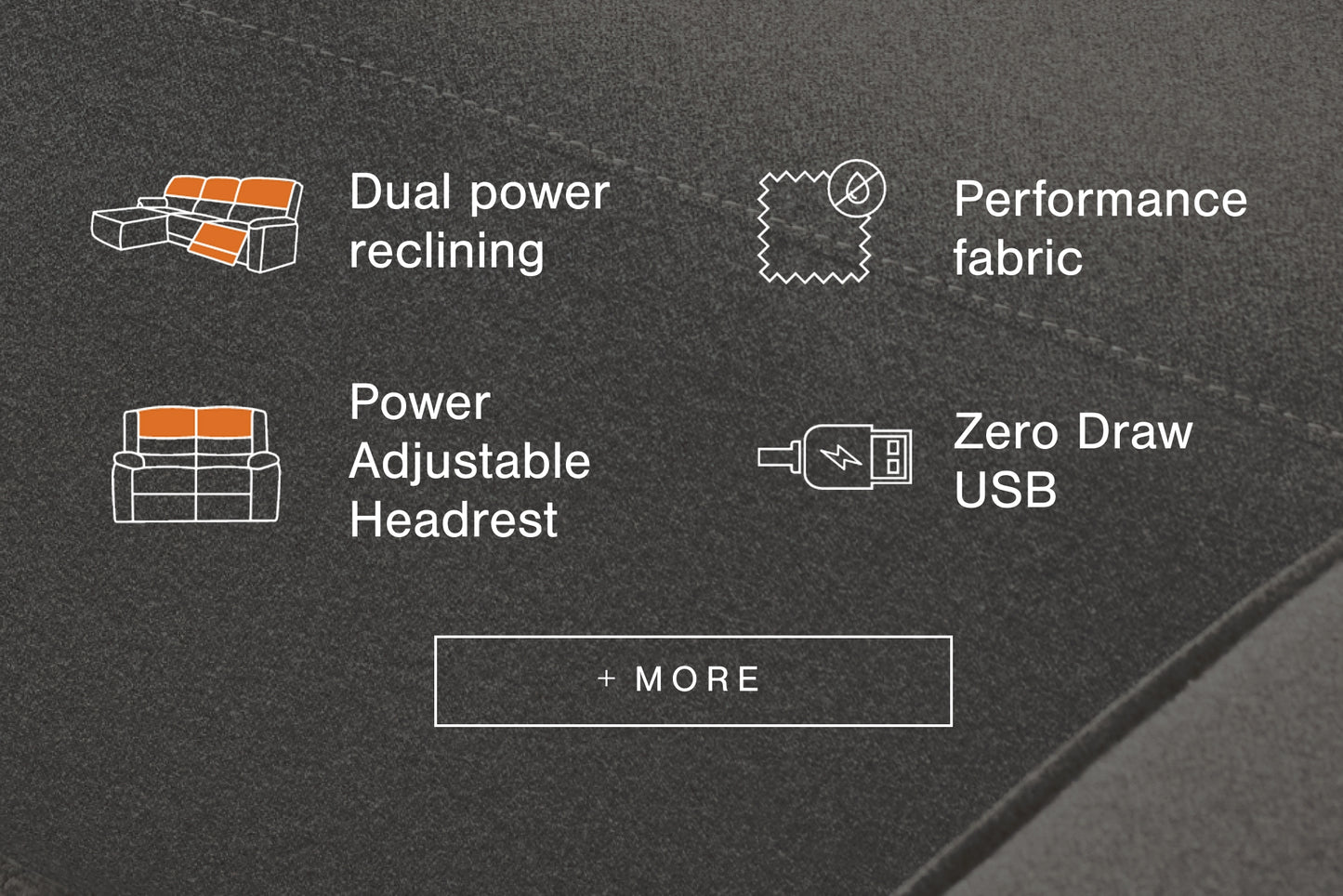 Stuart Furniture Outlet - Ashley Furniture - ModMax II Sectional - 6-Piece Power Reclining Sectional with Chaise / Salt and Pepper - 65906S19