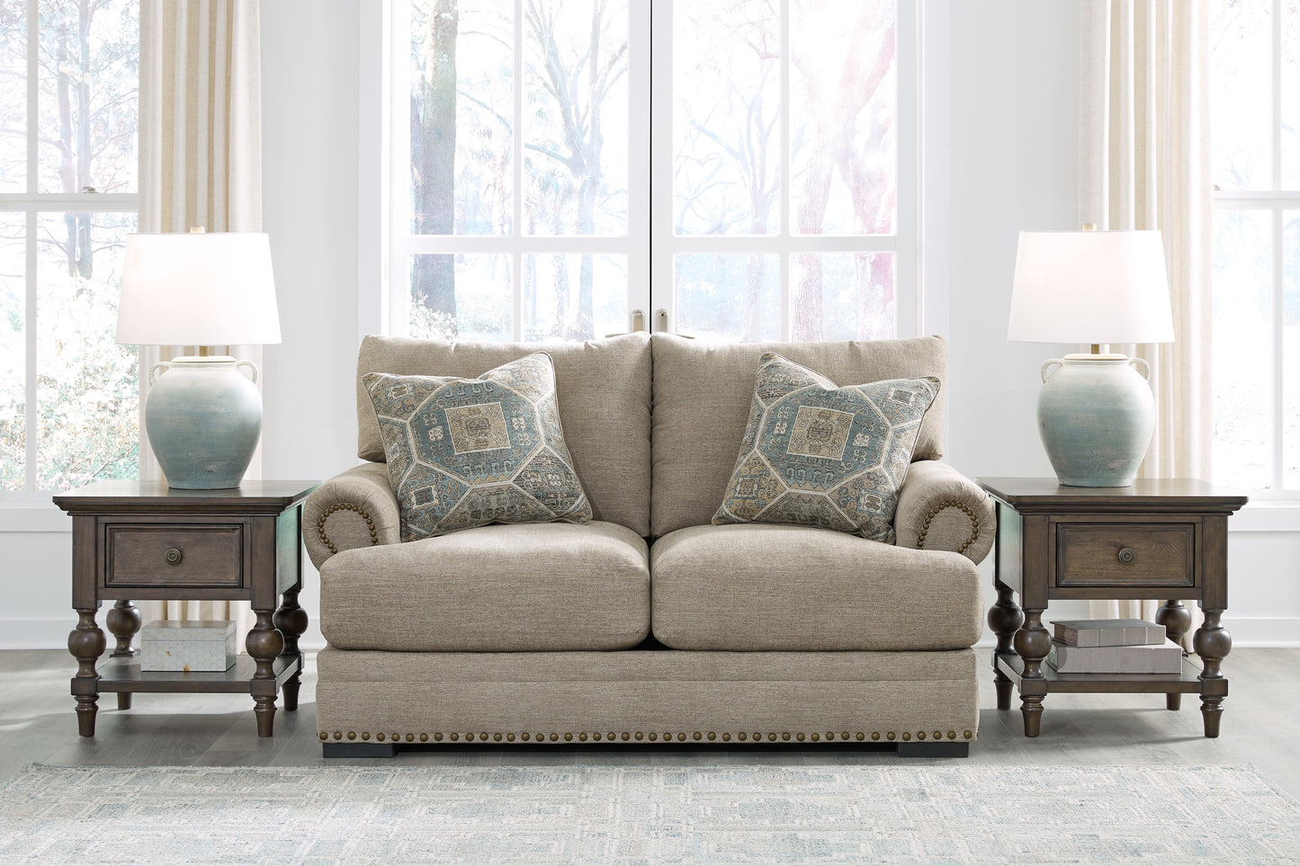Stuart Furniture Outlet - Ashley Furniture - Galemore Living Room - Loveseat / Quarry - 2700435