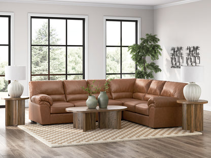 Stuart Furniture Outlet - Ashley Furniture - WillowBend Sectional - RAF 3-Piece Sectional / Caramel - PC27704S3