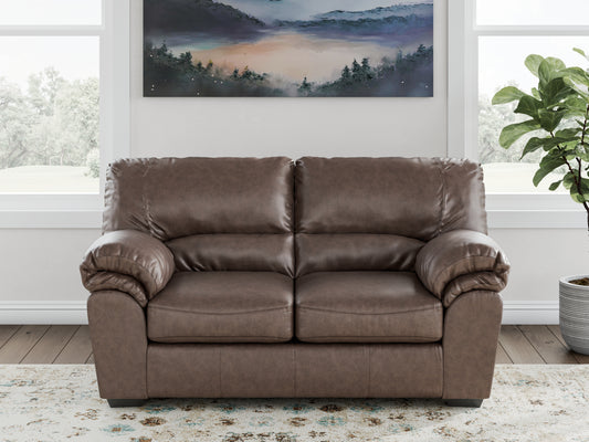 Stuart Furniture Outlet - Ashley Furniture - WillowBend Living Room - Loveseat / Caramel - PC2770435