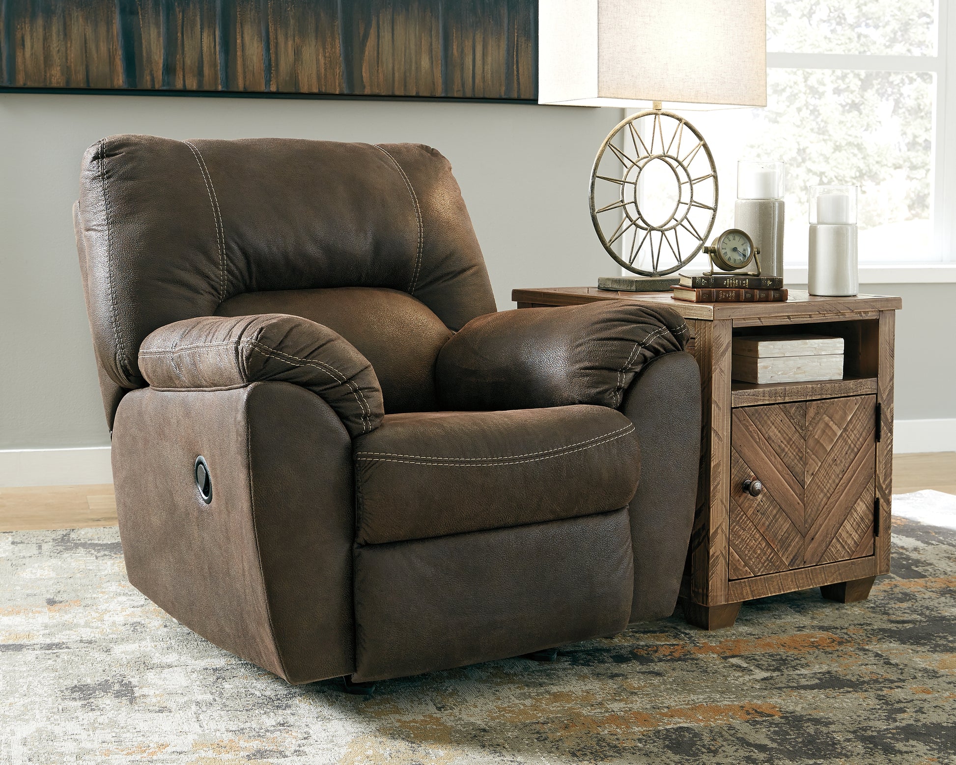 Stuart Furniture Outlet - Ashley Furniture - Tambo Living Room - Rocker Recliner / Canyon - 2780225