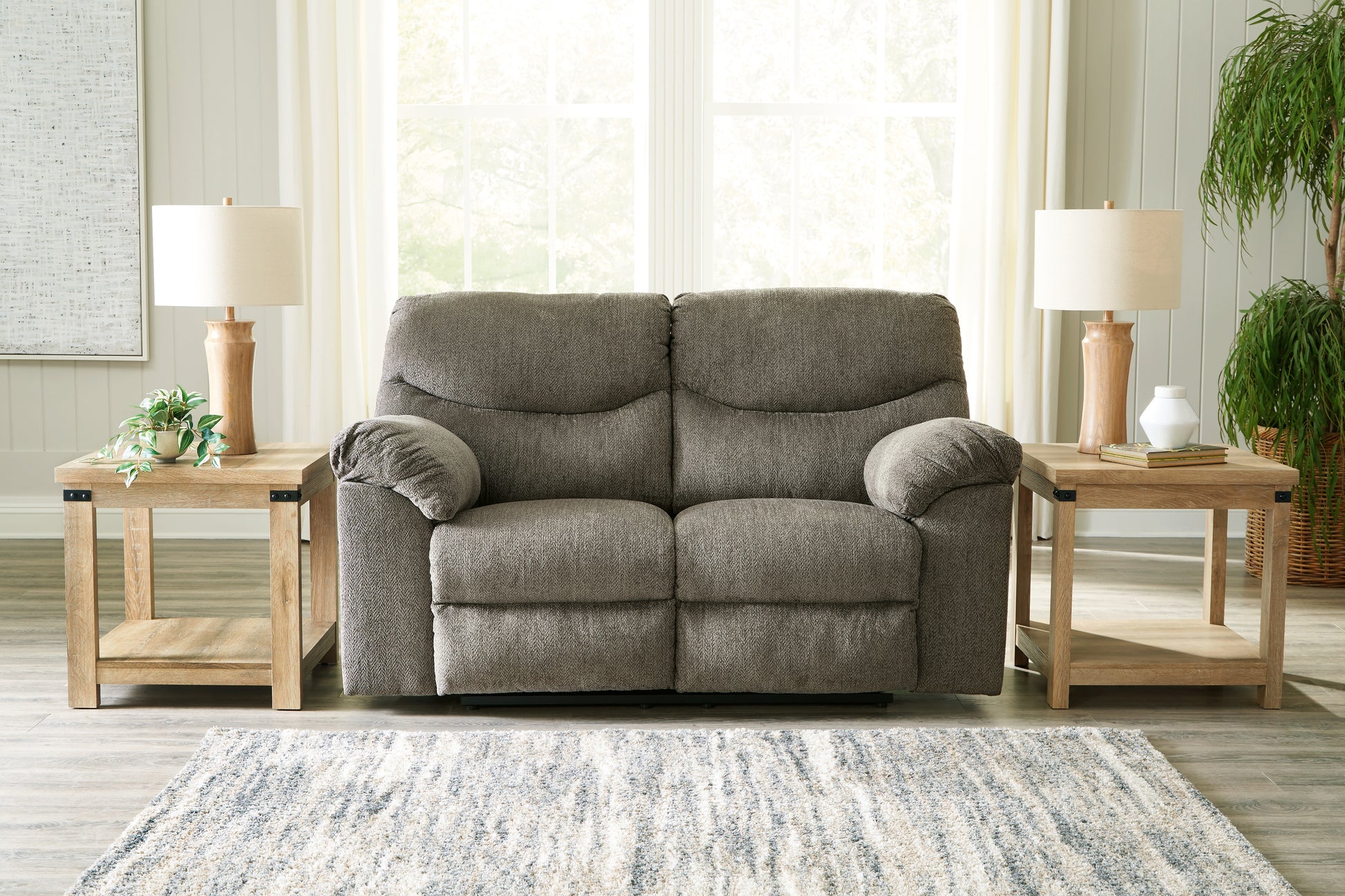 Stuart Furniture Outlet - Ashley Furniture - Alphons Living Room - Reclining Loveseat / Briar - 2820286