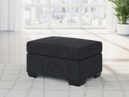 Stuart Furniture Outlet - Ashley Furniture - Jasmine Peaks Living Room - Ottoman / Coal - 2890414