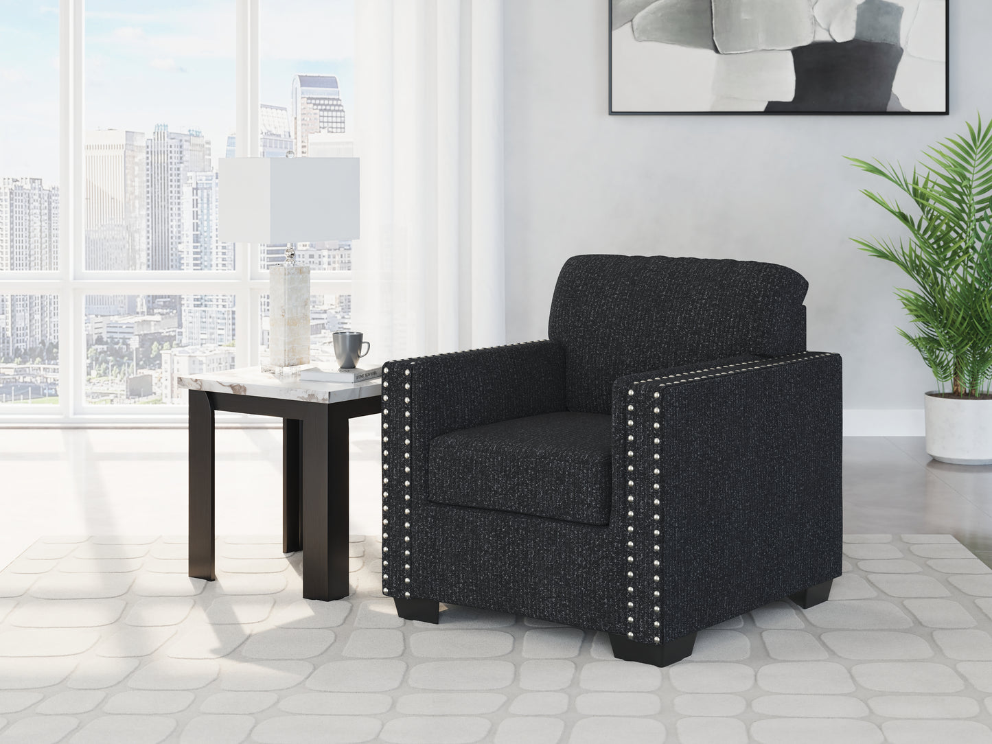 Stuart Furniture Outlet - Ashley Furniture - Jasmine Peaks Living Room - Chair / Coal - 2890420