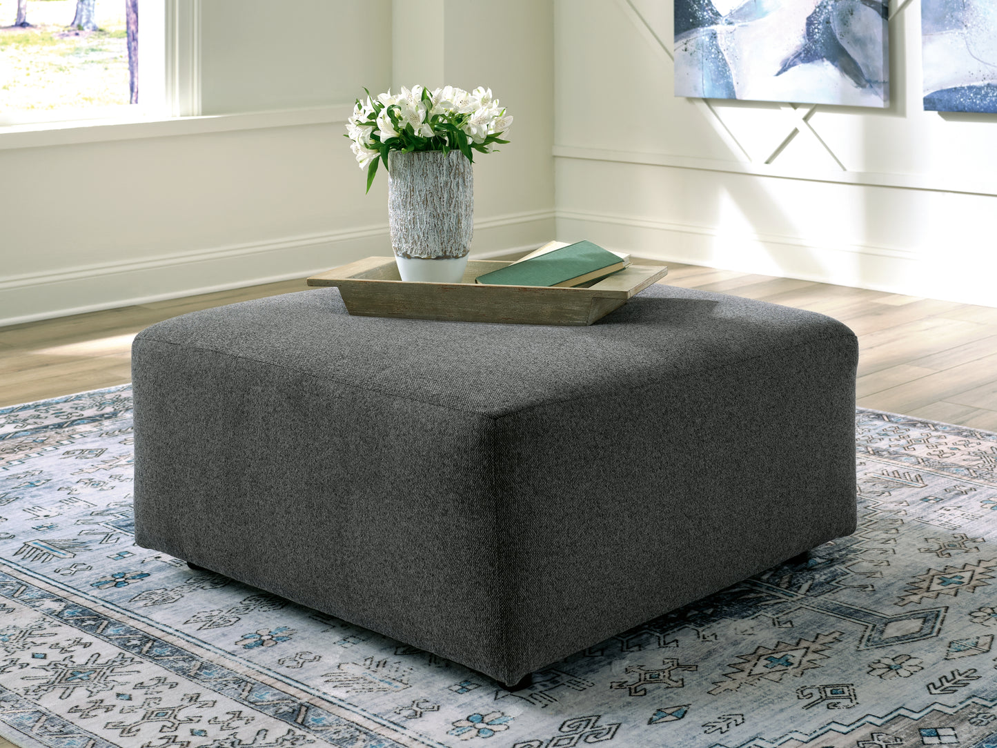 Stuart Furniture Outlet - Ashley Furniture - Edenfield Living Room - Oversized Accent Ottoman / Linen - 2900408