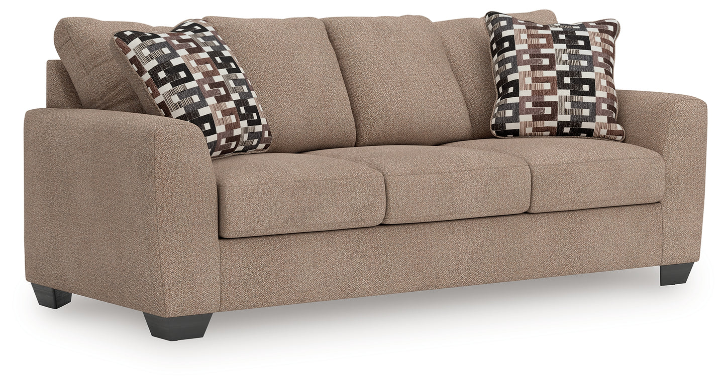 Stuart Furniture Outlet - Ashley Furniture - Triston-Peaks Living Room - Queen Sofa Sleeper / Suede - 3020439