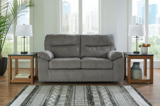 Stuart Furniture Outlet - Ashley Furniture - Bindura Living Room - Glider Loveseat / Mineral - 3030578