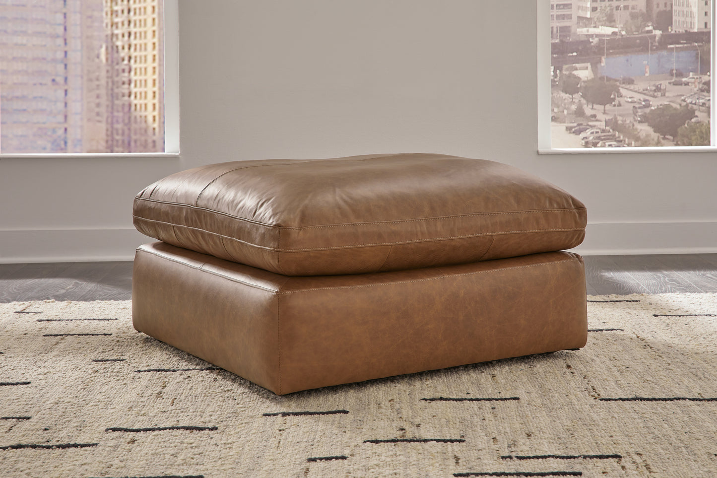 Stuart Furniture Outlet - Ashley Furniture - Emilia Living Room - Oversized Accent Ottoman / Caramel - 3090108