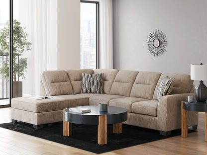 Stuart Furniture Outlet - Ashley Furniture - Olten Sectional - RAF 2-Piece Sectional with Chaise / Mocha - 31304S1