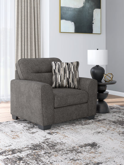 Stuart Furniture Outlet - Ashley Furniture - Olten Living Room - Chair and a Half / Graphite - 3130523