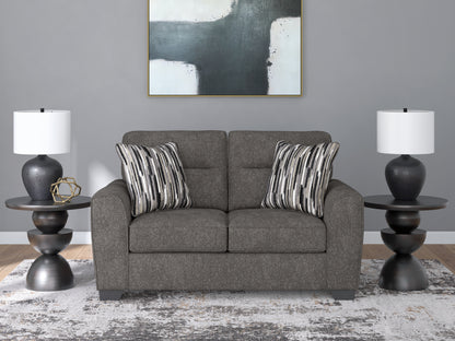 Stuart Furniture Outlet - Ashley Furniture - Olten Living Room - Loveseat / Graphite - 3130535