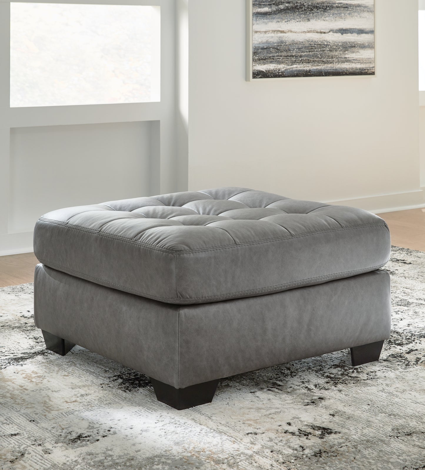 Stuart Furniture Outlet - Ashley Furniture - Clairette Court Living Room - Oversized Accent Ottoman / Alloy - 3150308